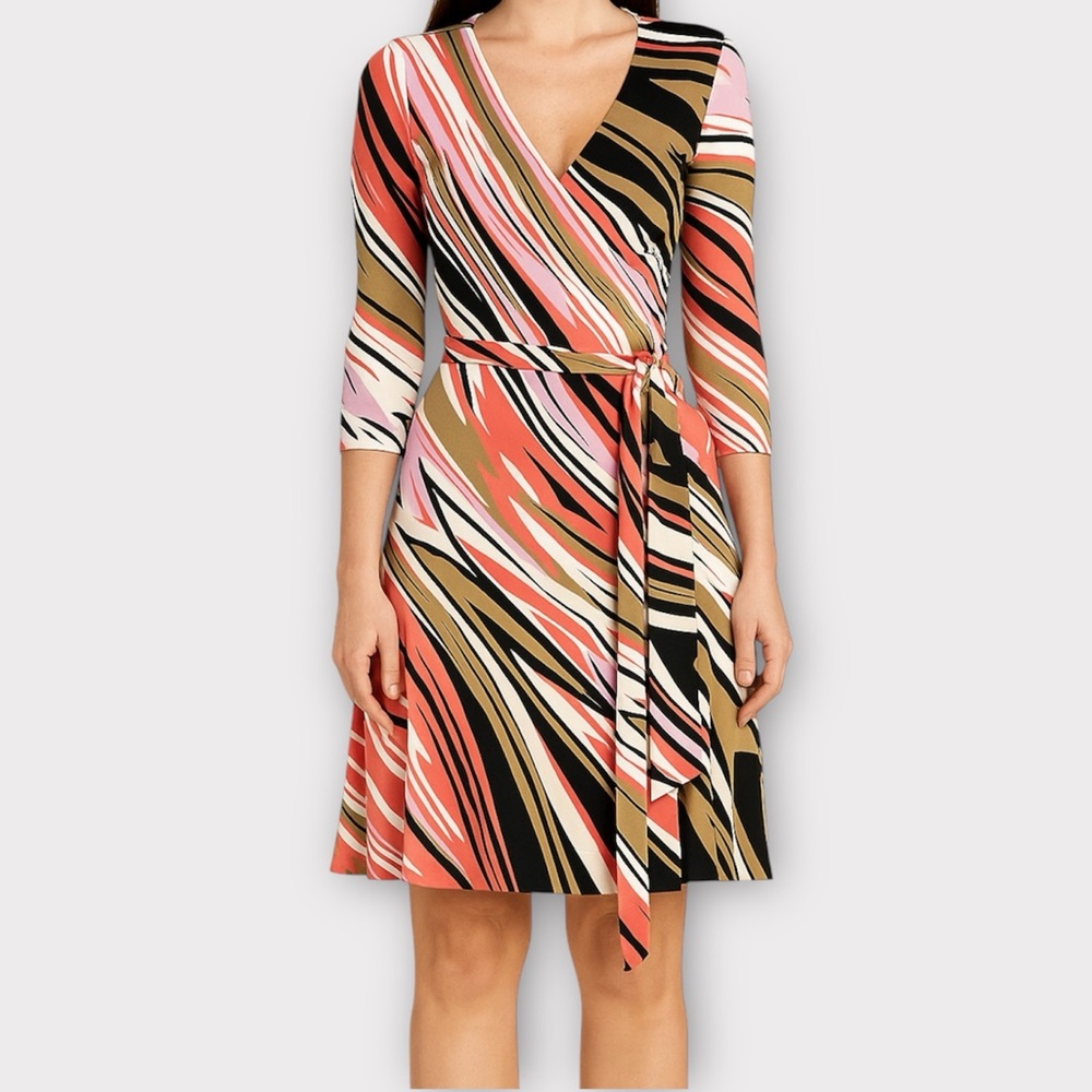 Vintage Diane von Furstenberg DVF Neiman Marcus Women’s Wrap Dress Size 10 Silk